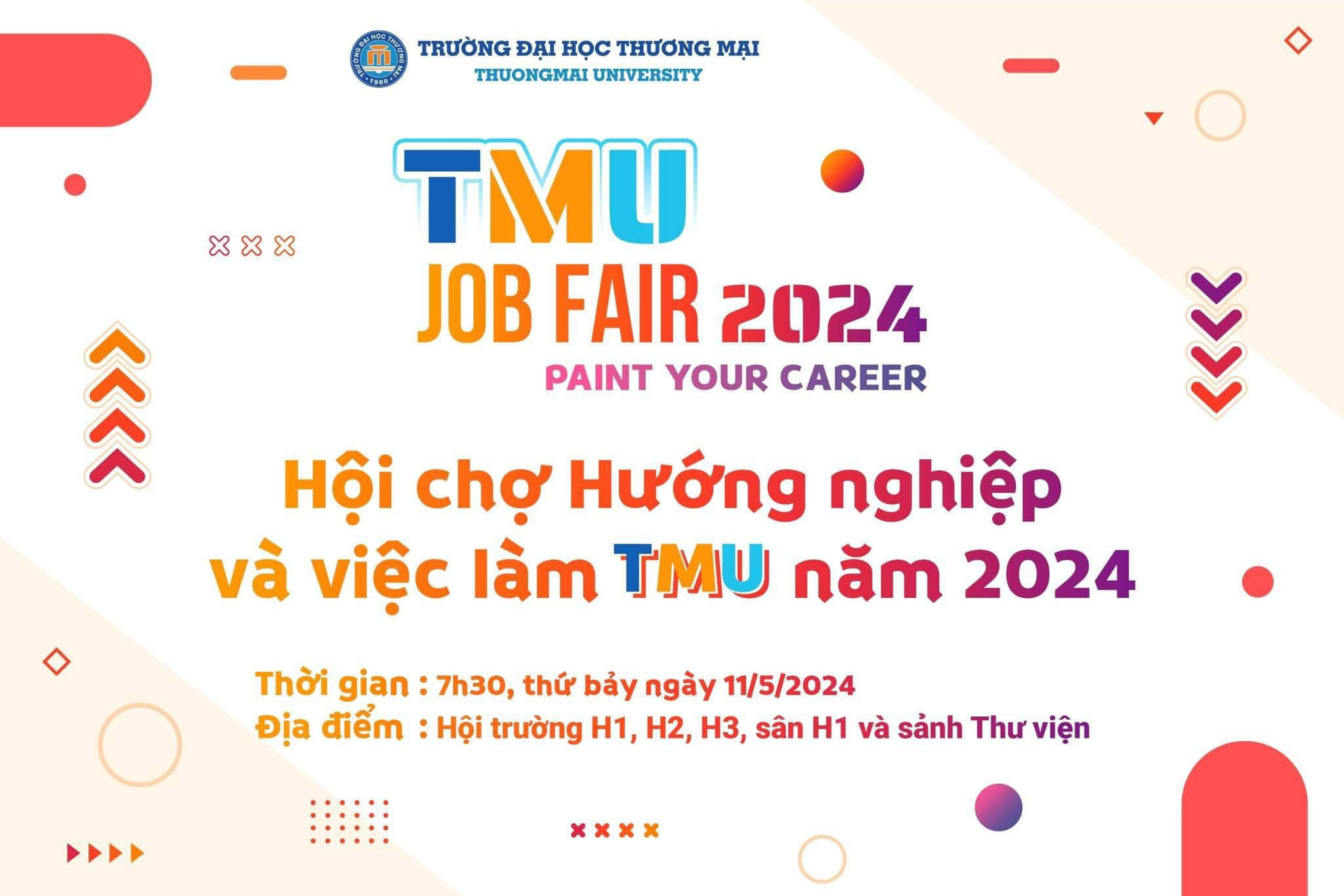 Hội chợ Hướng nghiệp và việc làm TMU năm 2024