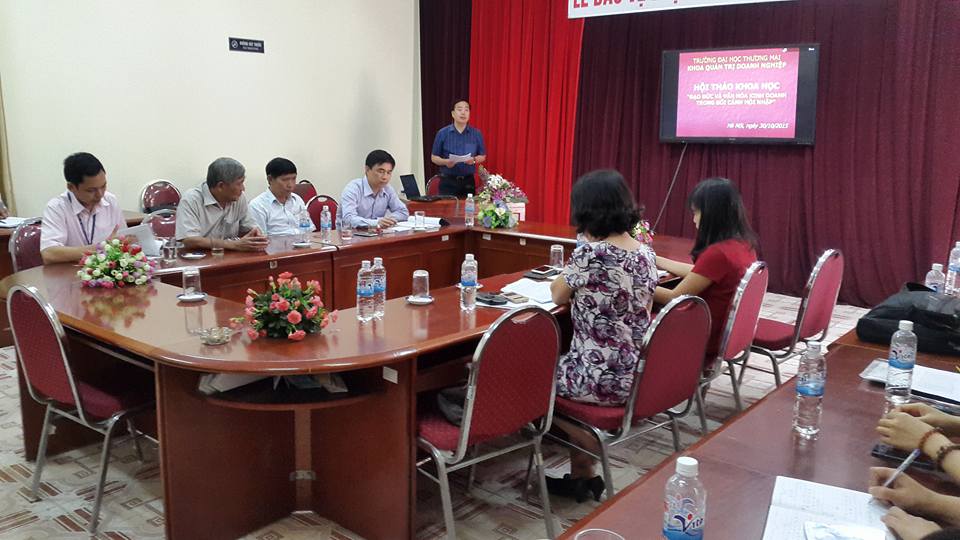Hội thảo khoa học Khoa Quản trị doanh nghiệp năm 2015: “Đạo đức và văn hóa kinh doanh trong bối cảnh hội nhập” 